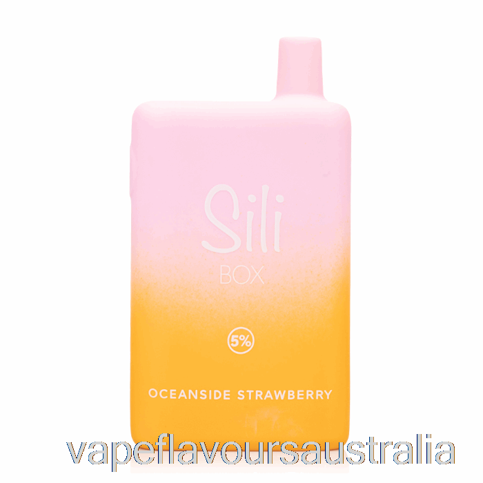 Vape Nicotine Australia Sili Box 6000 Disposable Oceanside Strawberry